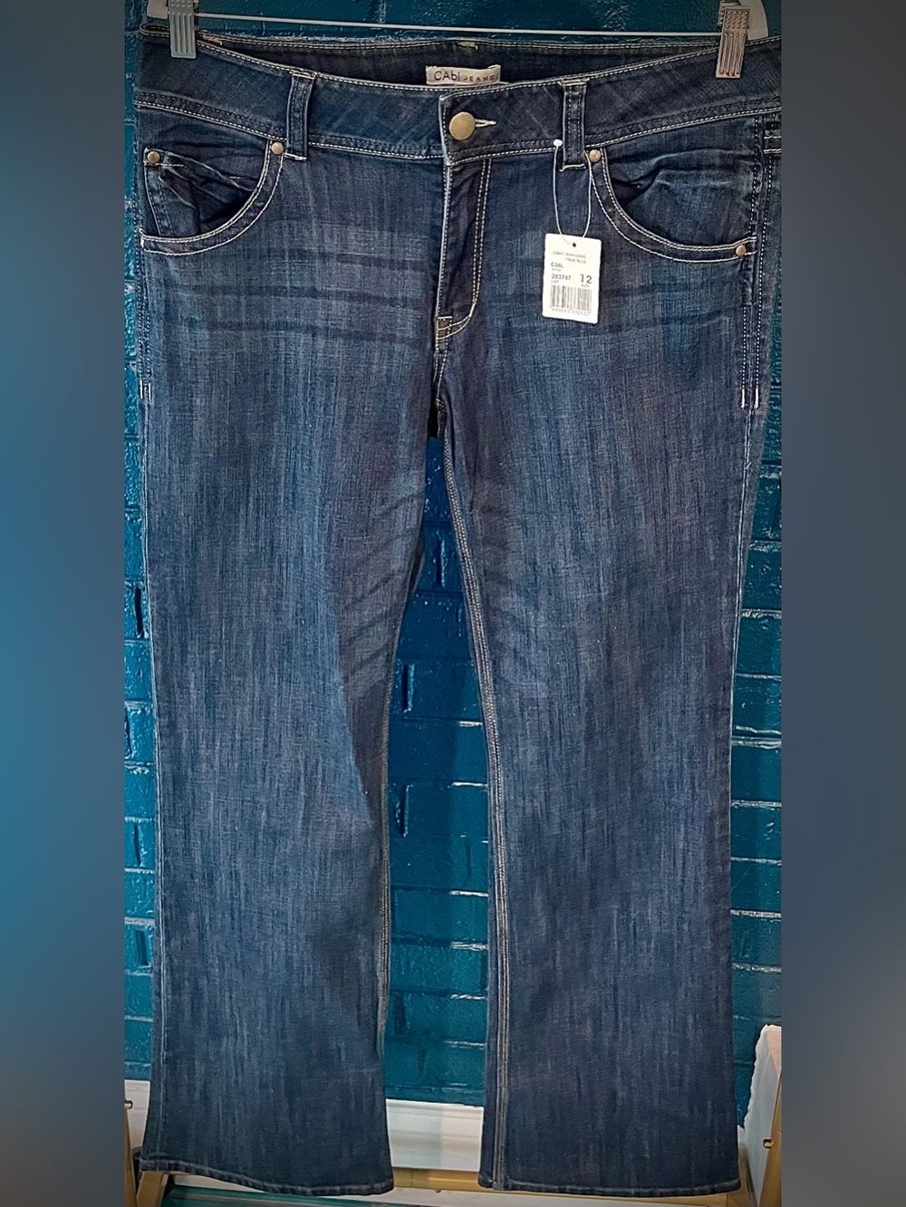 Women's Dark Blue Straight-Leg Jeans